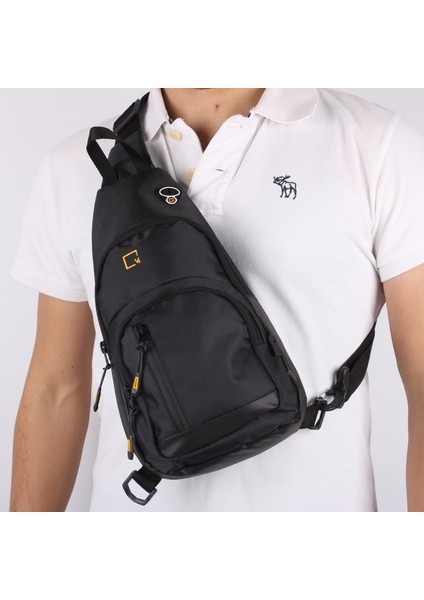 Mega Model 1007 Siyah Unisex Body Bag Omuz Çantası
