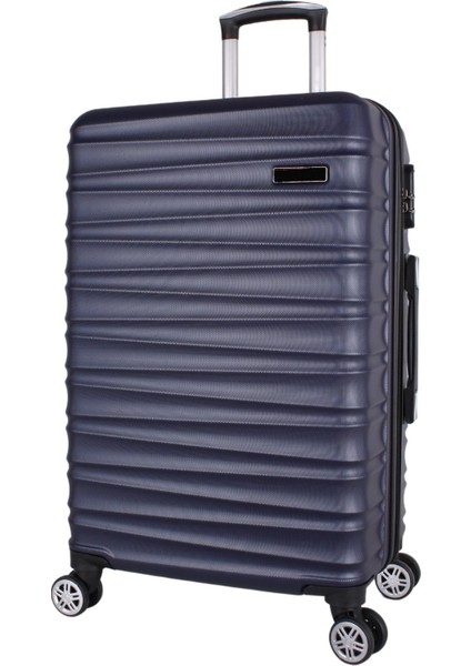 Md Lacivert Abs Tekerlekli Büyük Boy Valiz