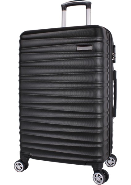 Md Siyah Abs Tekerlekli Orta Boy Valiz