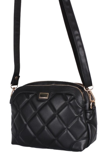 1324 Kapitone Siyah Kadın Çapraz Omuz Çantası fiyatları