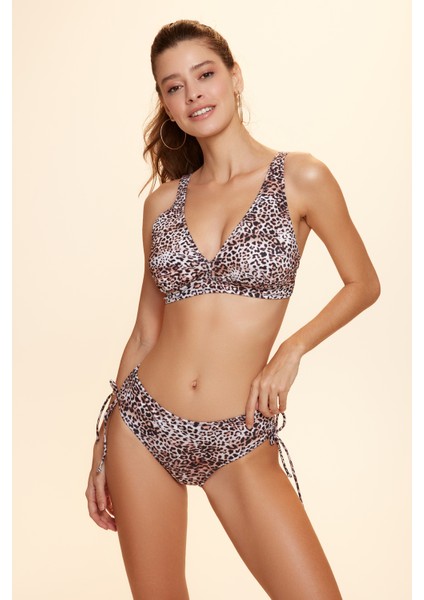 Vogue Sürgülü Bikini Tek Alt Leopar Desenli 229207