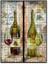 Paris Görseli Kırmızı Beyaz Şarap 120 Parça Puzzle Yapboz Mdf (Ahşap) 1