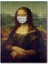 Maskeli Mona Lisa 120 Parça Puzzle Yapboz Mdf (Ahşap) 1