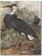Yapraklar Önündeki Turna Kuşu 1000 Parça Puzzle Yapboz Mdf (Ahşap) 1