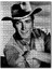 Clint Eastwood Şapkalı Oturan Poz 120 Parça Puzzle Yapboz Mdf (Ahşap) 1
