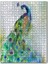 Tavuskuşu Suluboya Çizim Görseli 120 Parça Puzzle Yapboz Mdf (Ahşap) 1