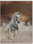 Kum Içinde Koşan Beyaz Atlar Görseli 1000 Parça Puzzle Yapboz Mdf (Ahşap) 1