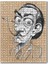 Salvador Dali Karakalem Karikatürize Portre 120 Parça Puzzle Yapboz Mdf (Ahşap) 1