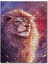 Işıltılı Havalı Aslan Resmi 120 Parça Puzzle Yapboz Mdf (Ahşap) 1