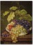 Tabakta Siyah Beyaz Üzüm ve Şeftali Görseli 120 Parça Puzzle Yapboz Mdf (Ahşap) 1
