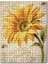 Afişte Ayçiçek Kelebek Görseli 1000 Parça Puzzle Yapboz Mdf (Ahşap) 1