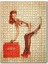 Coca Cola Içen Güzel Kadın Görseli 255 Parça Puzzle Yapboz Mdf (Ahşap) 1