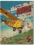 Tek Kanatlı Tek Motorlu Uçak Görseli 120 Parça Puzzle Yapboz Mdf (Ahşap) 1