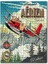 Nostaljik Yolcu Uçağı Afişi Görseli 120 Parça Puzzle Yapboz Mdf (Ahşap) 1