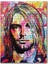 Retro Kurt Cobain Desenli Görsel 255 Parça Puzzle Yapboz Mdf (Ahşap) 1