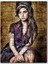 Eski Amy Winehouse Art Afiş Görseli 255 Parça Puzzle Yapboz Mdf (Ahşap) 1
