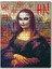 Joker Imajlı Mona Lisa Görseli 120 Parça Puzzle Yapboz Mdf (Ahşap) 1