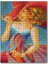 Renklerin Dansı Elbiseli ve Şapkalı Kız 1000 Parça Puzzle Yapboz Mdf (Ahşap) 1