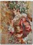 Çiçek Şapkalı Kırmızı Elbiseli Kadın 255 Parça Puzzle Yapboz Mdf (Ahşap) 1