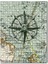 Nostaljik Pusula ve Harita Görseli 255 Parça Puzzle Yapboz Mdf (Ahşap) 1
