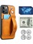 Khaki IPHONE13PROMAX Cüzdanlı ve Kapaklı Kart Kılıfı Bilek Kayışı Case Arka (Yurt Dışından) 5