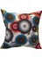 Geometrik Çiçek Baskılı Duck Pamuk Kumaş Krem Kırlent 45*45 cm - 796 1