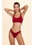 Pamela Büstier Bikini Tek Üst Bordo 229114 Parlak Ella Rib Kumaş 1