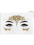 Gold Renkli Kendinden Yapışkanlı Kristal Yüz Taşı Face Sticker 2