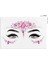 Pembe Renkli Kendinden Yapışkanlı Kristal Yüz Taşı Face Sticker 2