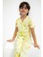 Fruits Açık Sarı Kız Çocuk Gömlek Pijama Takımı 4