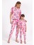 Rolyply Love Pembe Kız Çocuk Gömlek Pijama Takımı 2