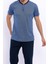 Düğmeli Navy Erkek Pijama Takımı 3