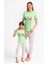 Love Mint Yeşili Kız Çocuk Pijama Takımı 2