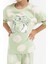 Cats Su Yeşili Kız Çocuk Pijama Takımı 4