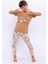 But First Coffee Camel Kız Çocuk Pijama Takımı 4