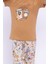But First Coffee Camel Kız Çocuk Pijama Takımı 5