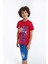 Authentic Clothing Kırmızı Erkek Çocuk Kapri Takım 4