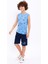 Surf Rider Beach Indigo Erkek Çocuk Bermuda Takım 2