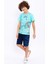 Bike Su Yeşili Erkek Çocuk Bermuda Takım 1
