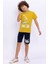Cool Kid Safran Sarısı Erkek Çocuk Bermuda Takım 2