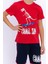 Cool Kid Kırmızı Erkek Çocuk Bermuda Takım 4
