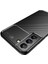 Samsung Galaxy S22 Plus Kılıf Negro Karbon Dizayn+Full Ekran Koruyucu Lacivert 3