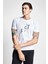 Beyaz Erkek Kısa Kollu T-Shirt 22B-1123 1