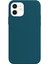 Apple iPhone 12 Pro Silikon Case Mikrofiber Iç Arka Koruma Telefon Kılıfı Mavi 3
