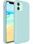 Apple iPhone 12 Pro Max Silikon Case Mikrofiber Iç Arka Koruma Telefon Kılıfı Turkuaz 1