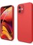 Apple iPhone 12 Pro Max Silikon Case Mikrofiber Iç Arka Koruma Telefon Kılıfı Bordo 1