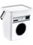 Q-Box Makine Desenli 6 Lt Deterjanlık Beyaz 1