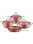 Granit 7 Parça Tencere Seti Metal Sap Rose 1