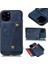 Apple iPhone 12 Mini Için Dahili Manyetik Levhalı Pu Deri + Tpu Telefon Kapağı - Mavi (Yurt Dışından) 1