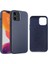 Apple iPhone 12 Mini Için Deri Kaplamalı Pc Telefon Kılıfı - Mavi (Yurt Dışından) 1